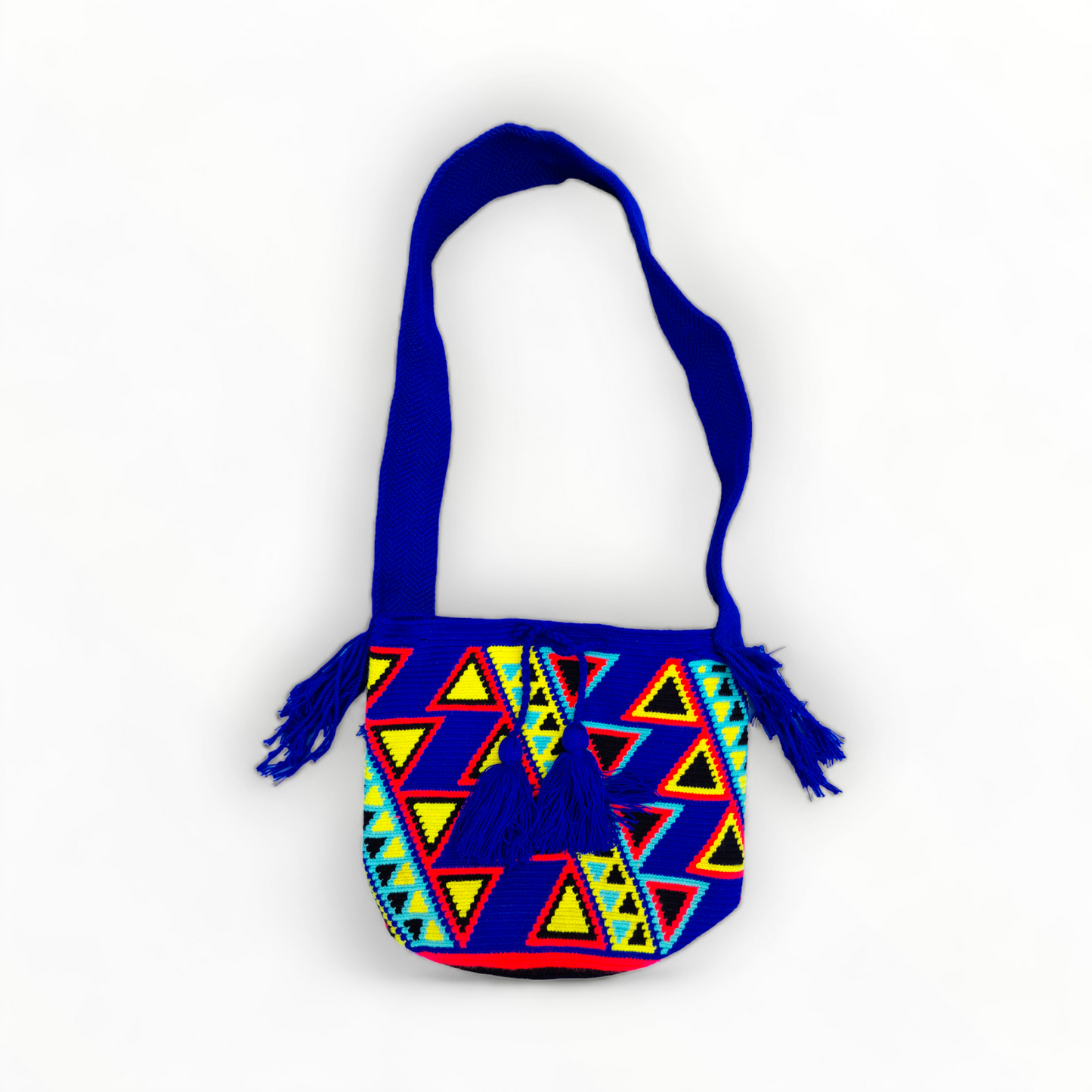Mochila Wayuu Tasche Multicolor - Handgemachte farbenfrohe Tasche-Umhängetasche.