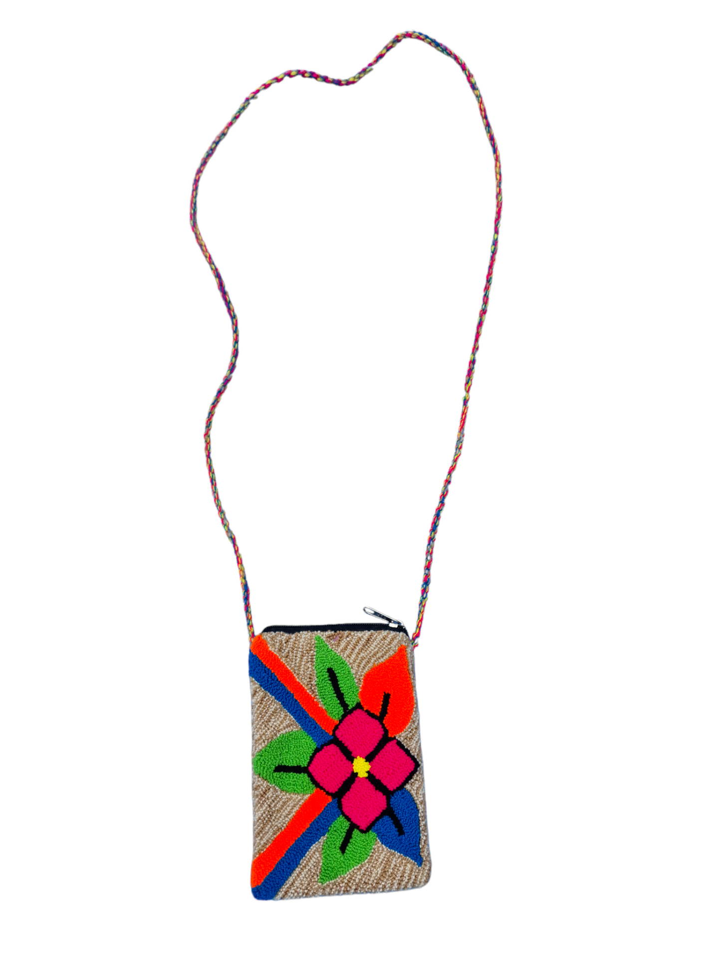 Original Wayuu-Tasche mit Futter und Polsterung für Handy - Handy-Mochilatasche