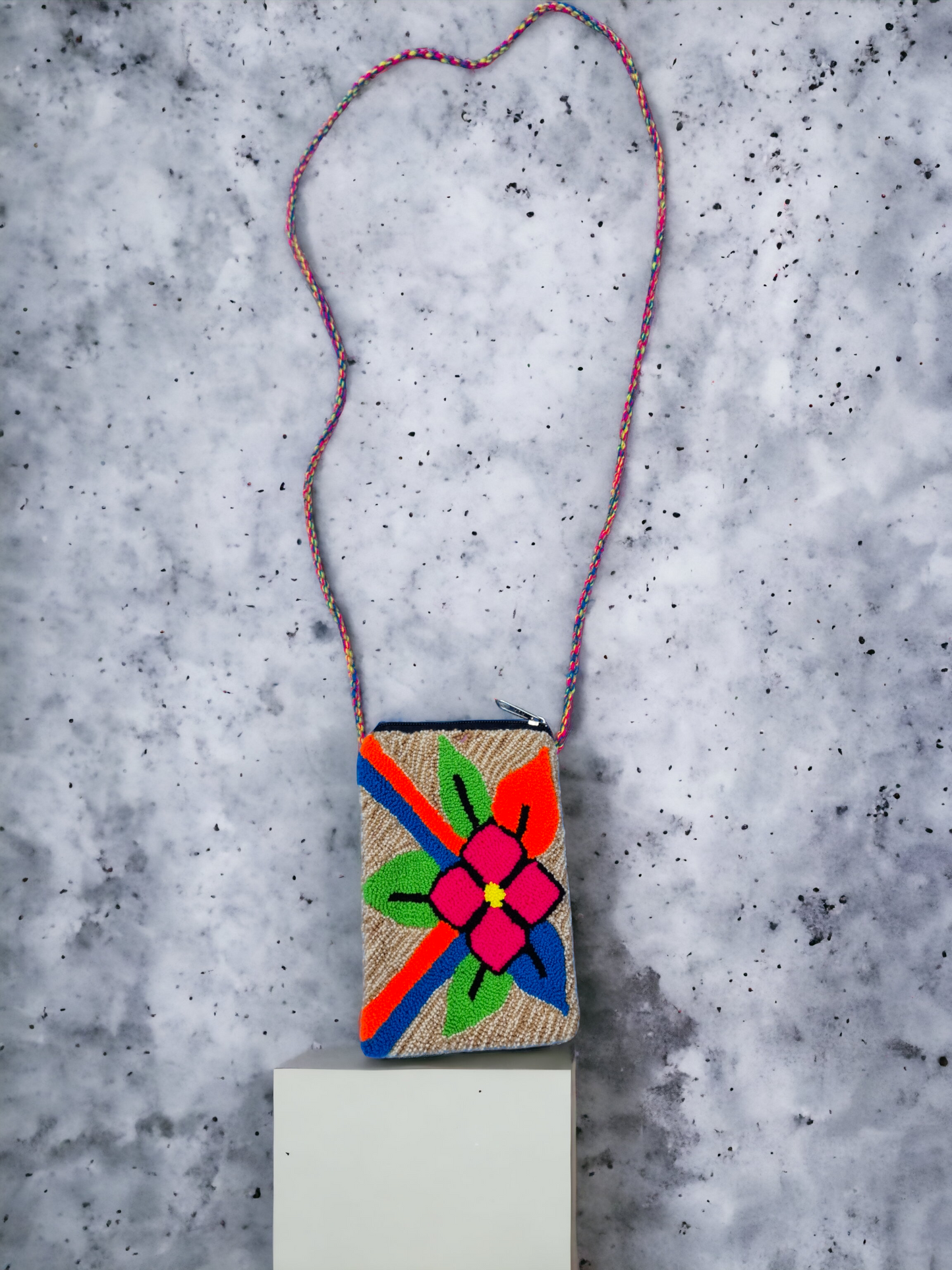 Original Wayuu-Tasche mit Futter und Polsterung für Handy - Handy-Mochilatasche