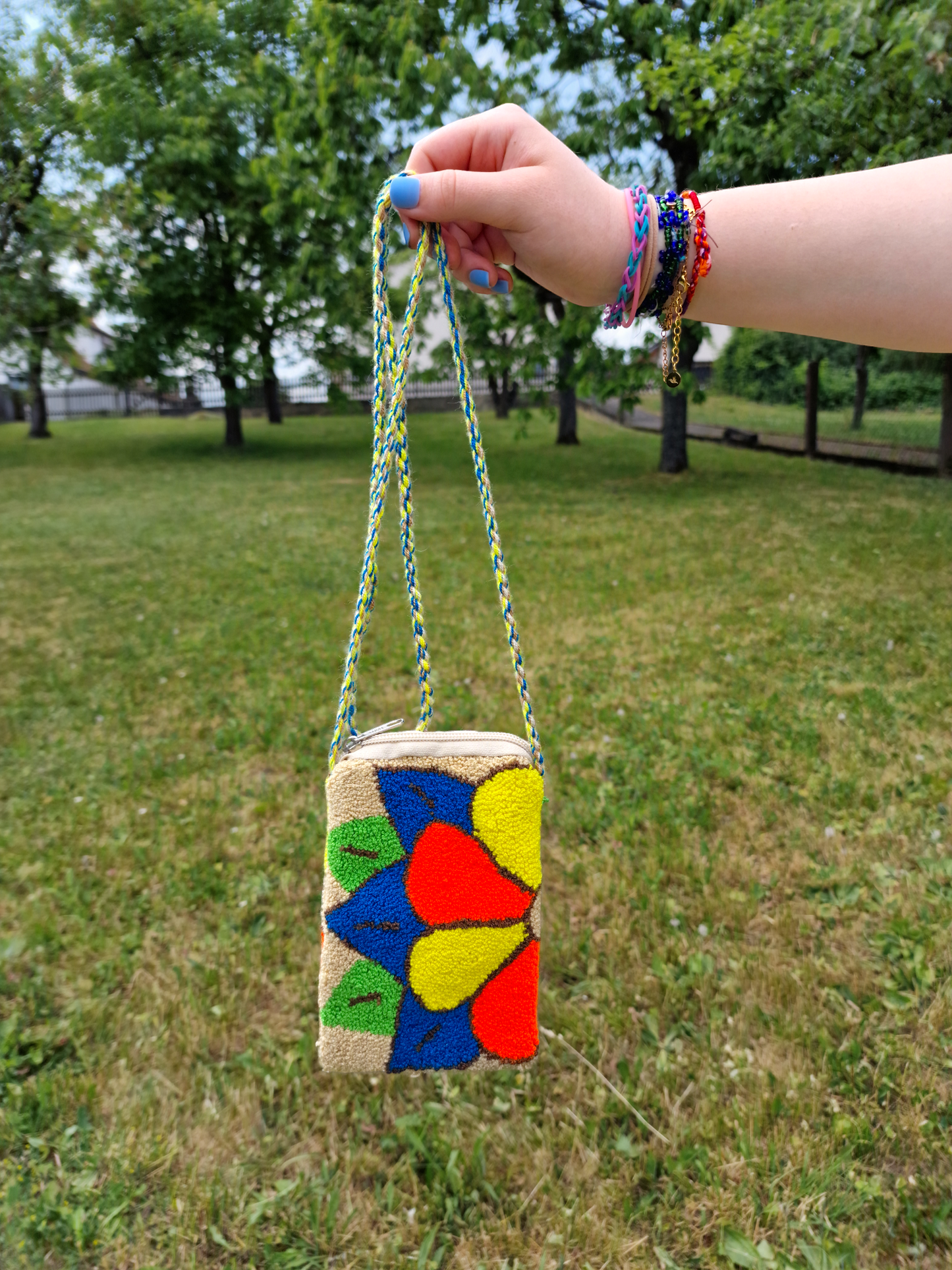 Original Wayuu-Tasche mit Futter und Polsterung für Handy - Handy-Mochilatasche
