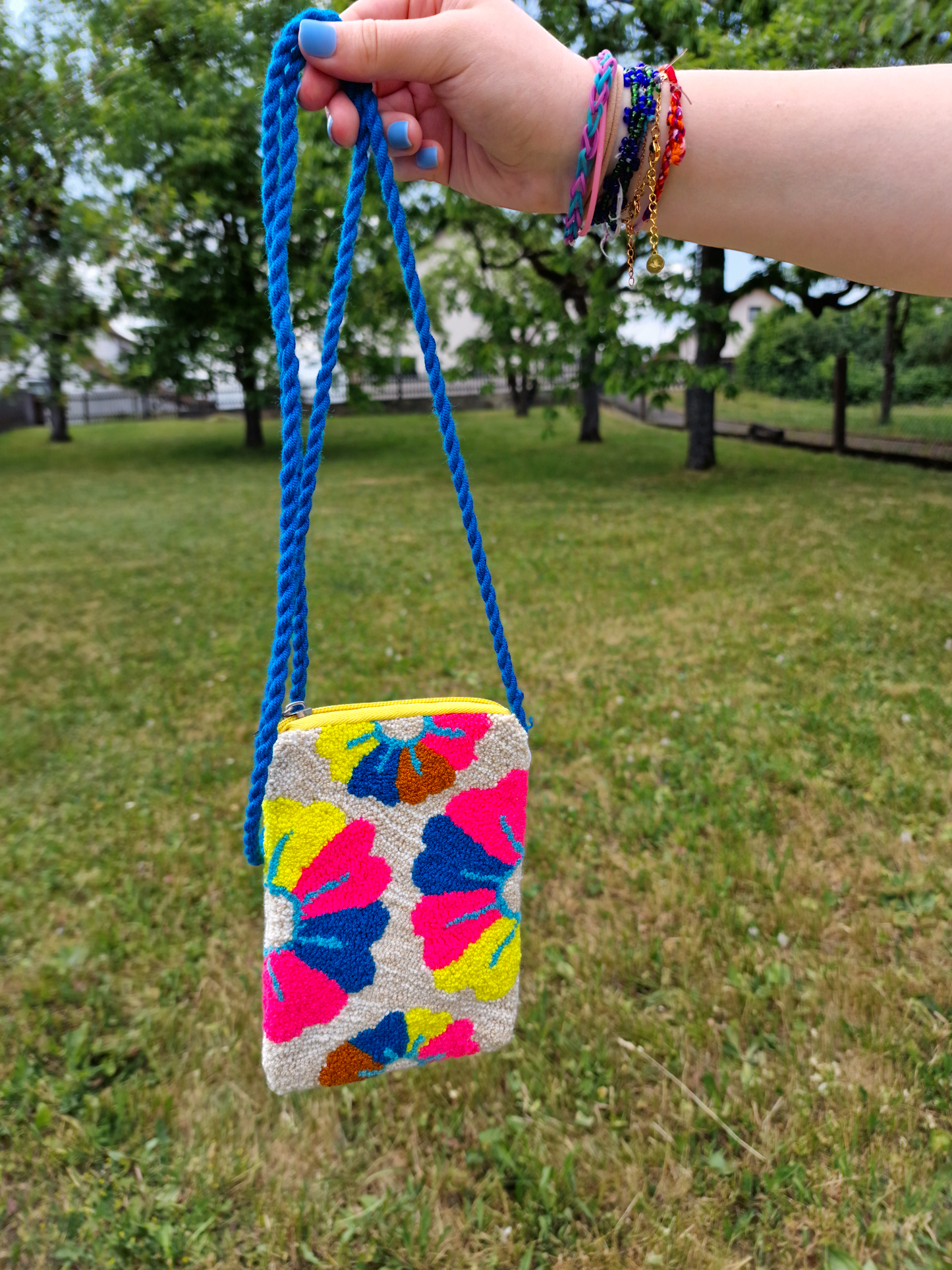 Original Wayuu-Tasche mit Futter und Polsterung für Handy - Handy-Mochilatasche