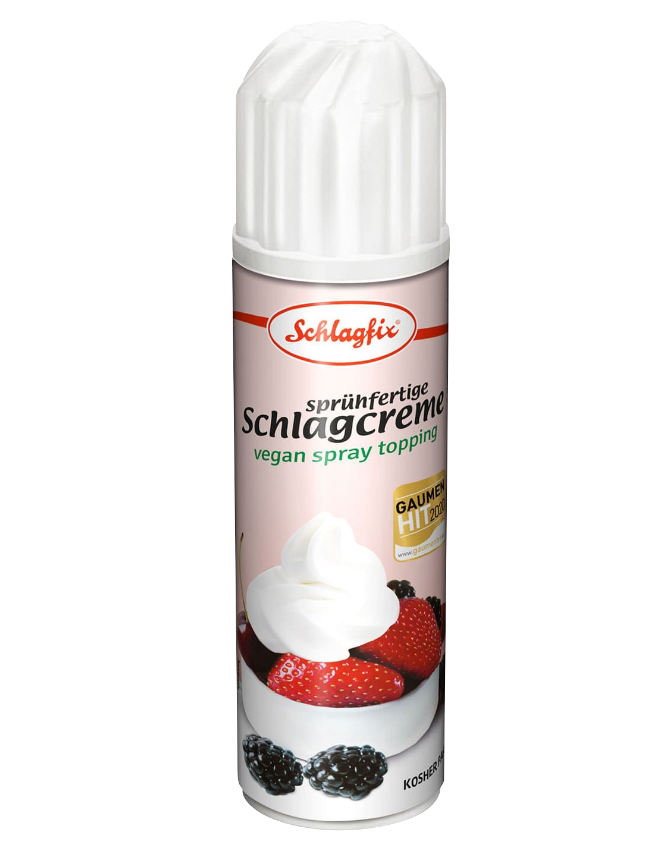 Die leckere vegane Alternative zu Schlagsahne auf Basis von Pflanzenfett, 200ml